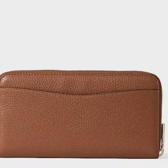 Kate Spade NY Leila Large Continental Wallet Pebble Leather Warm Gingerbread - Picture 4 of 4